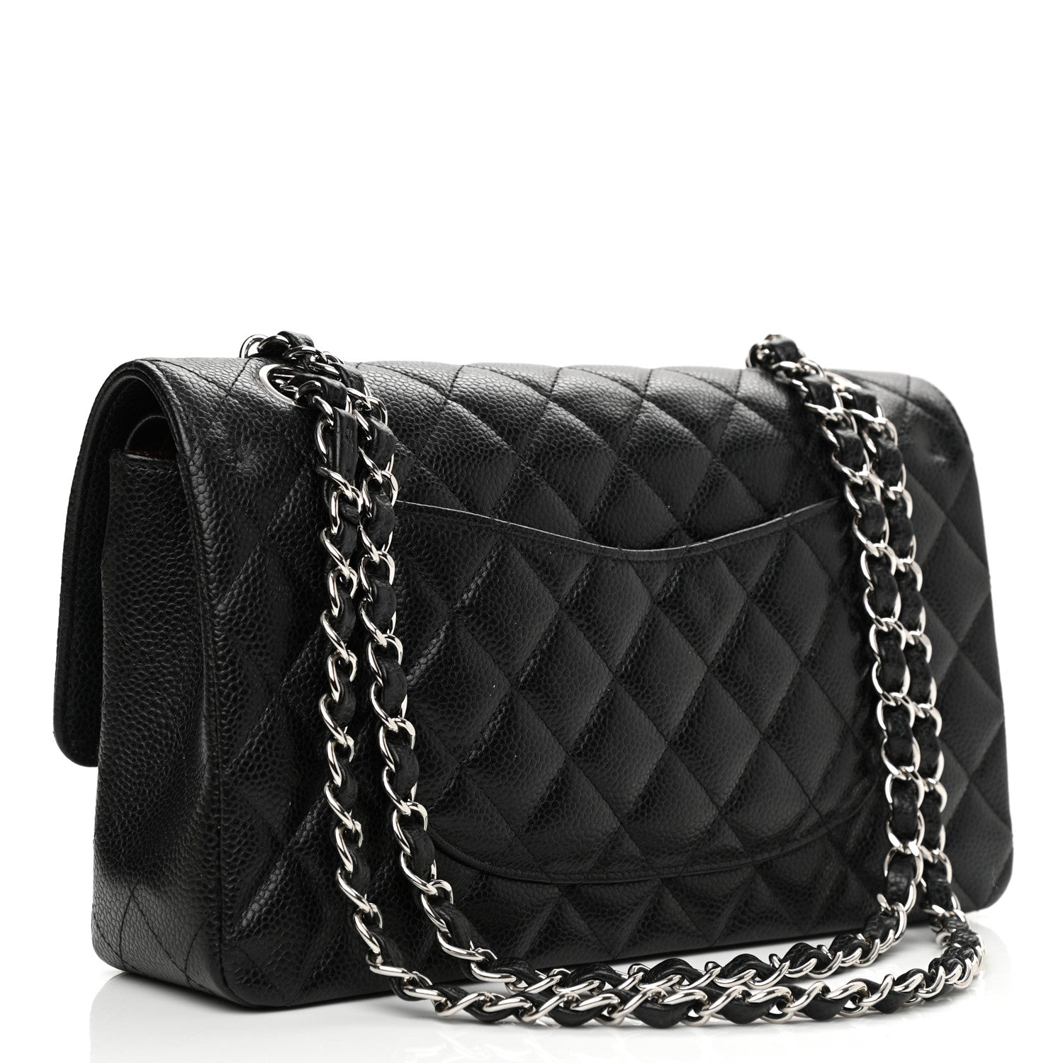 Chanel Caviar Quilted Medium Double Flap Black 3 of 9