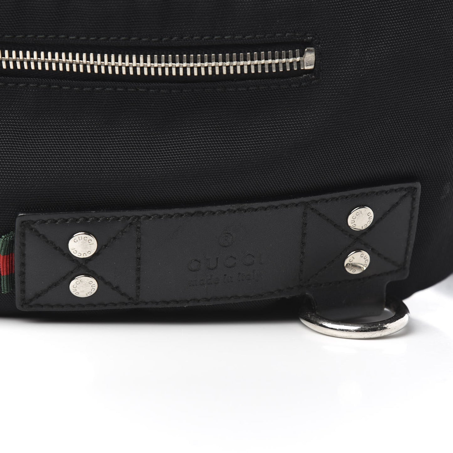 Nylon Web Belt Bag Black