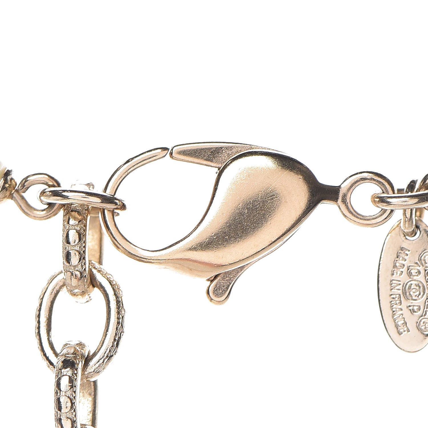 Chanel Pearl Enamel CC Long Necklace Gold 7 of 7