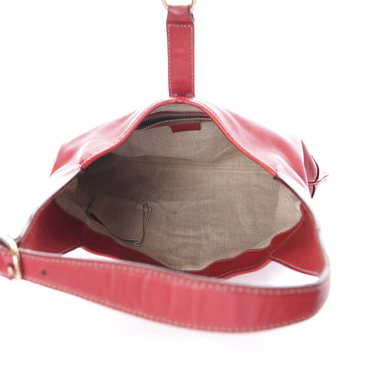 Gucci Calfskin Web Medium Jackie O Bouvier Hobo Red 5 of 12
