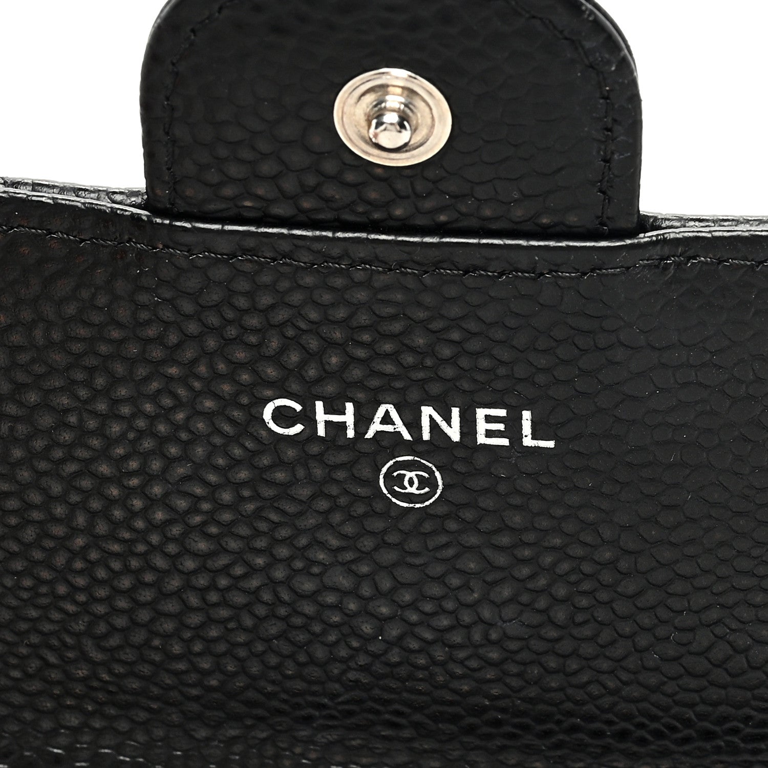 Chanel Caviar Quilted Large Gusset Flap Wallet Black 6 of 7