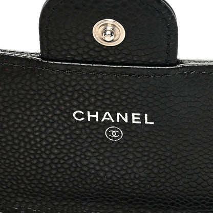 Chanel Caviar Quilted Large Gusset Flap Wallet Black 6 of 7