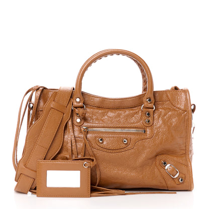 Balenciaga Agneau Classic Silver Hardware S City Camel 3 of 11