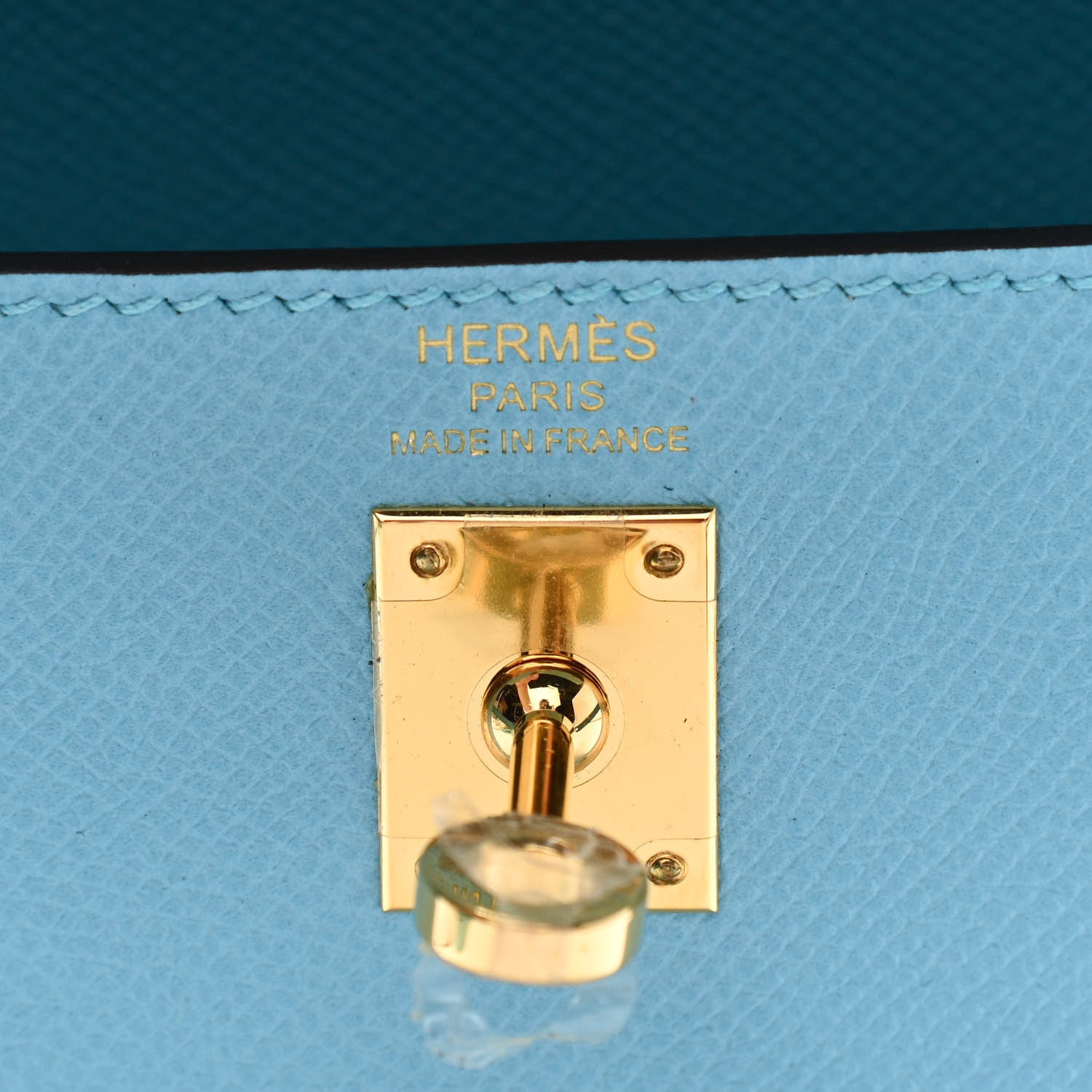 Hermes Epsom Kelly Sellier 25 Bleu Du Nord 6 of 10
