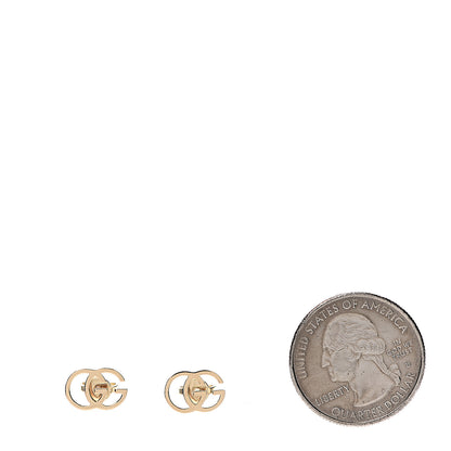 Gucci 18K Yellow Gold GG Tissue Stud Earrings 2 of 4
