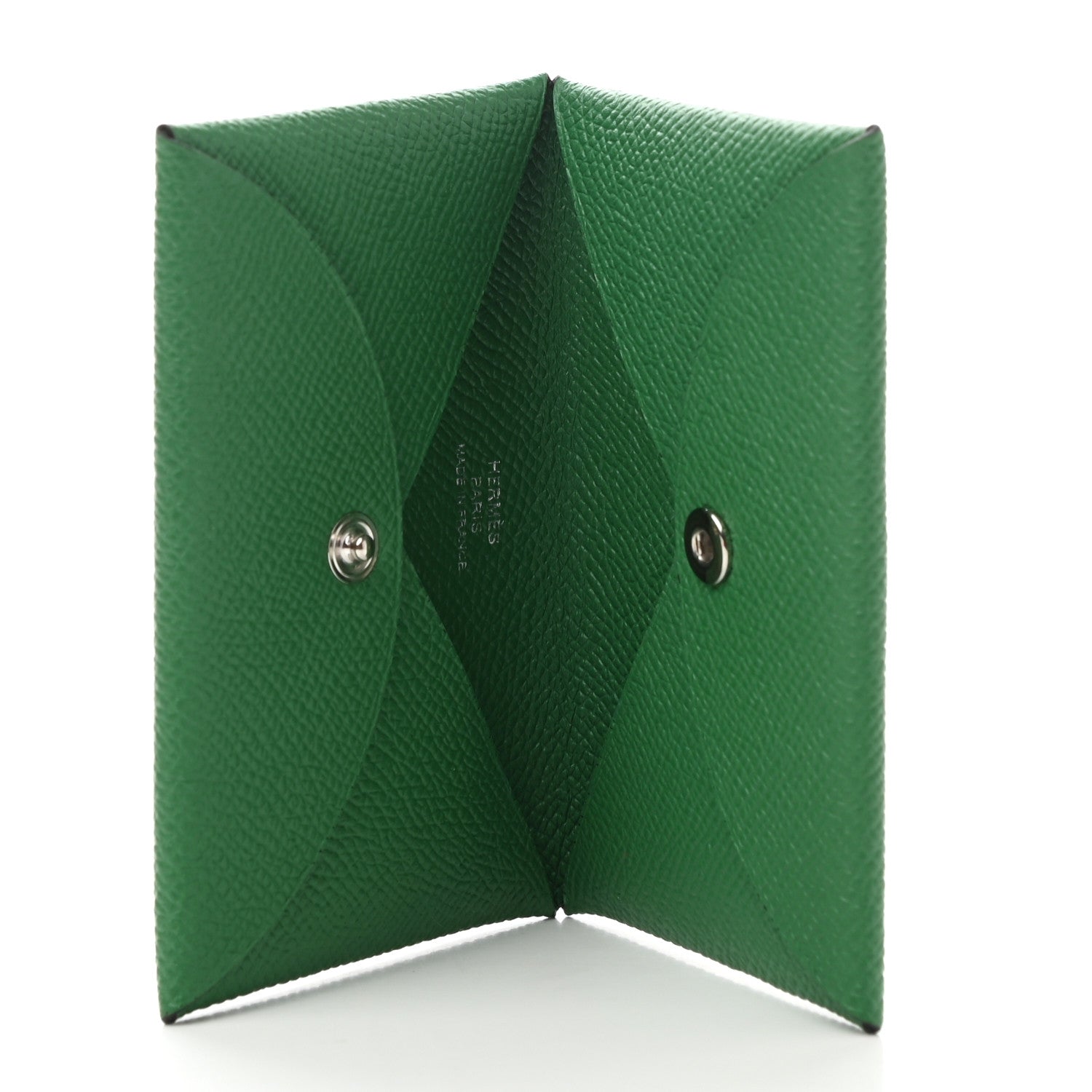 Hermes Epsom Calvi Card Case Cactus 4 of 7