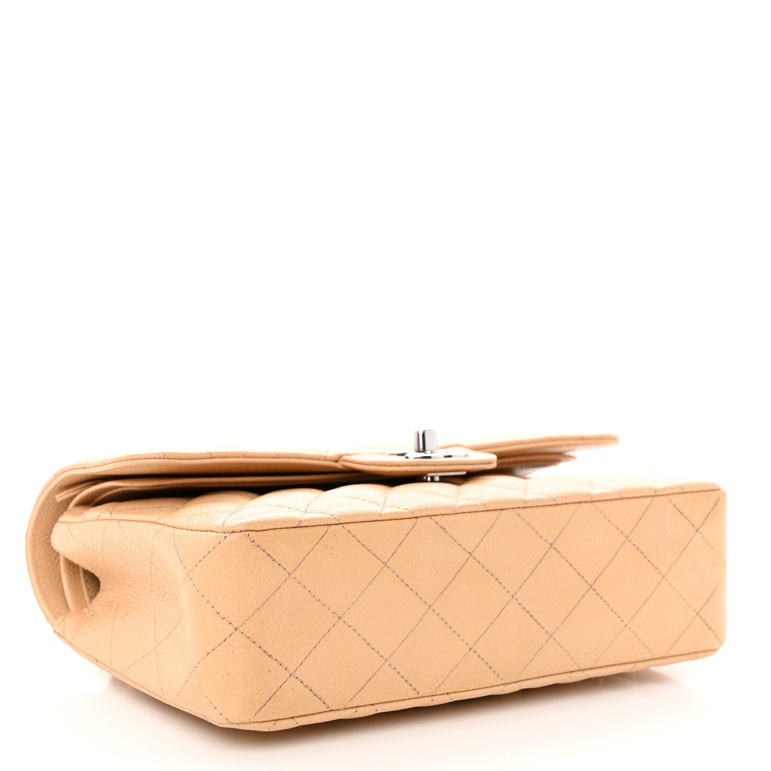 Chanel Caviar Quilted Small Double Flap Beige 4 of 14