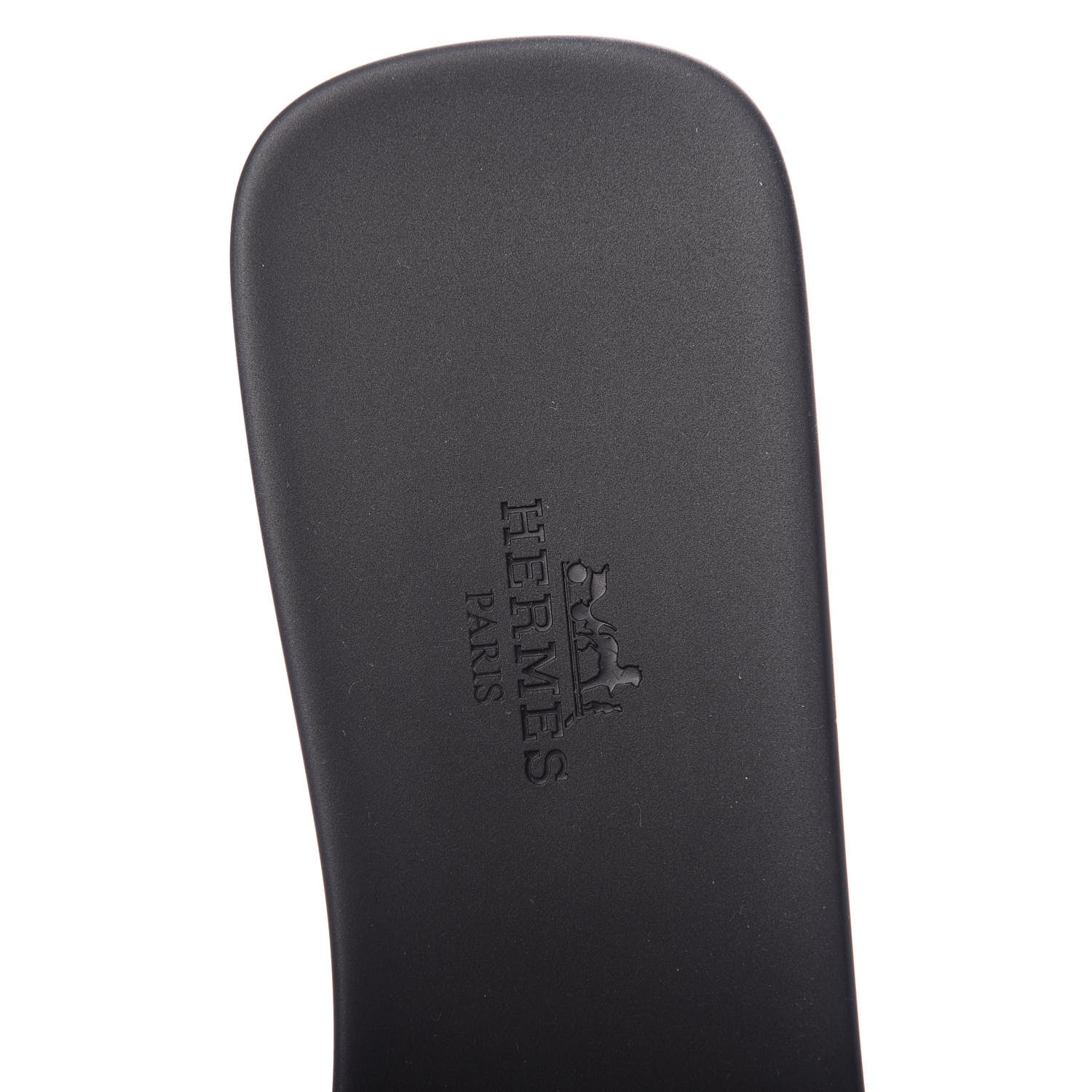 Hermes Rubber Aloha Sandals 40 Black 5 of 7