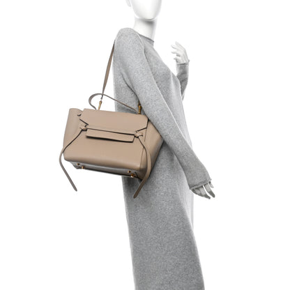 Celine Grained Calfskin Mini Belt Bag Light Taupe 2 of 12