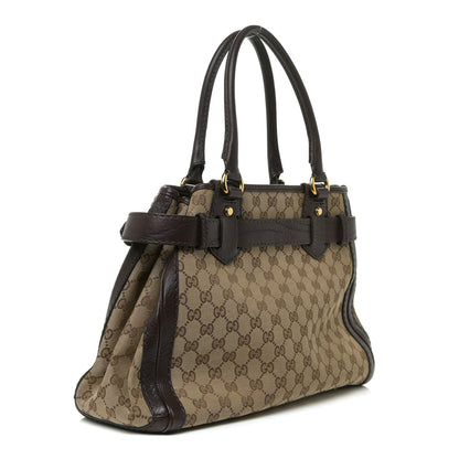 Gucci Monogram Medium GG Running Tote Dark Brown 3 of 19
