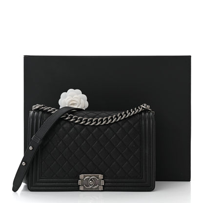 Chanel Caviar Quilted New Medium Boy Flap Black 11 of 11