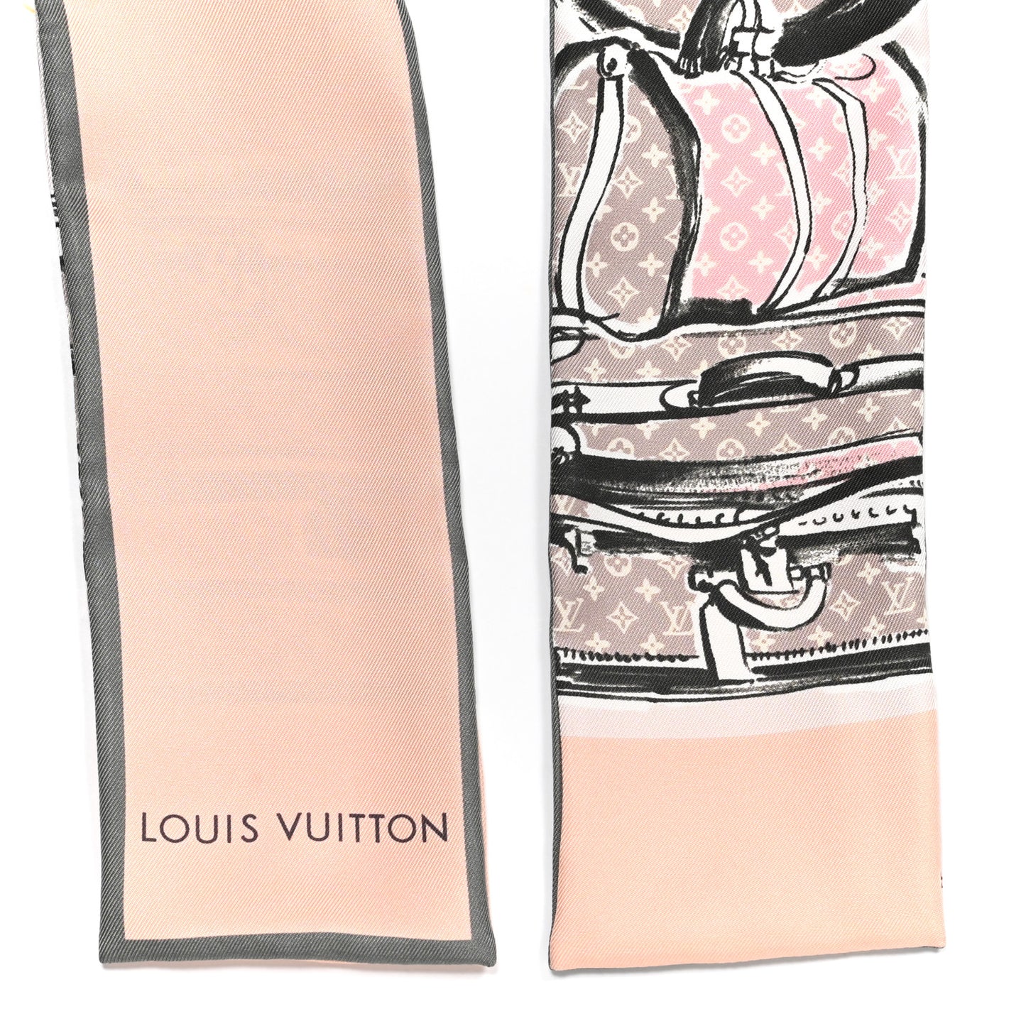 Silk Monogram Trunks Bandeau Rose Poudre