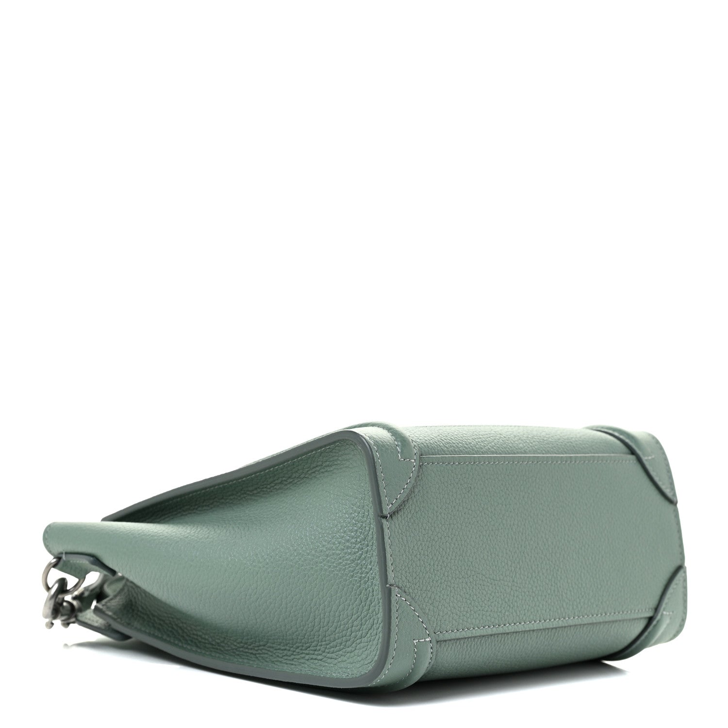Celine Drummed Calfskin Nano Luggage Celadon 4 of 10