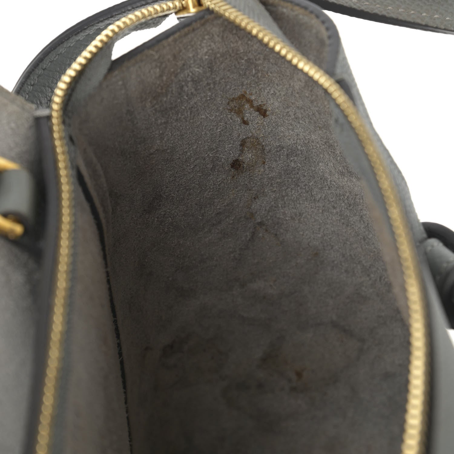 Celine Grained Calfskin Nano Belt Bag Grey 16 of 18