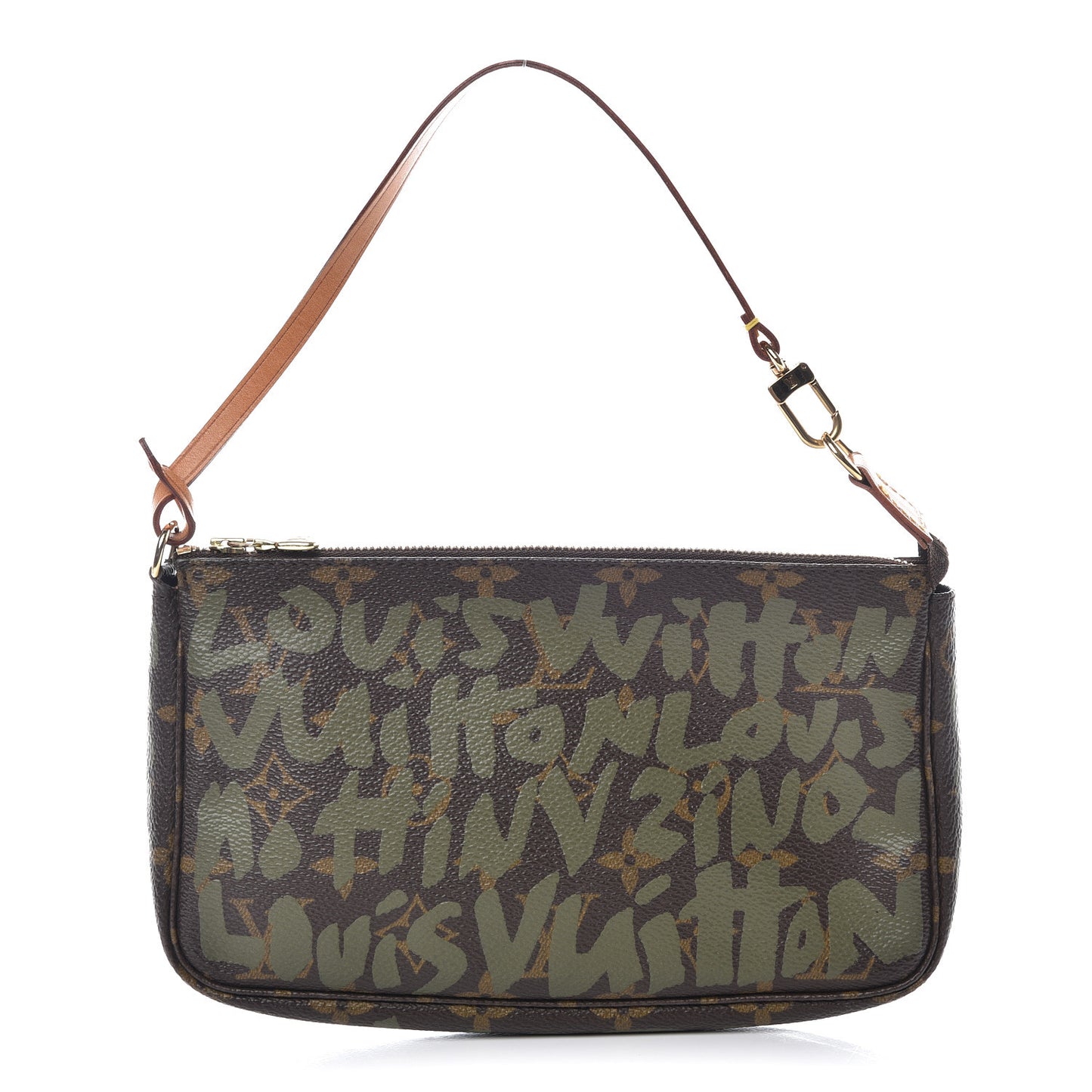 Monogram Graffiti Pochette Accessories Kaki