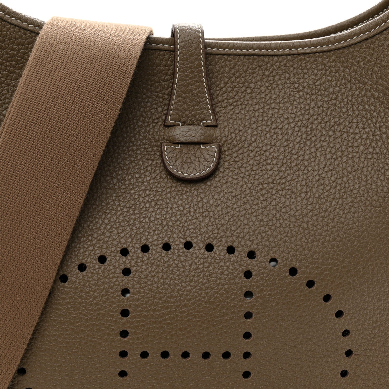 Hermes Taurillon Clemence EVELYNE III PM Etoupe 8 of 11