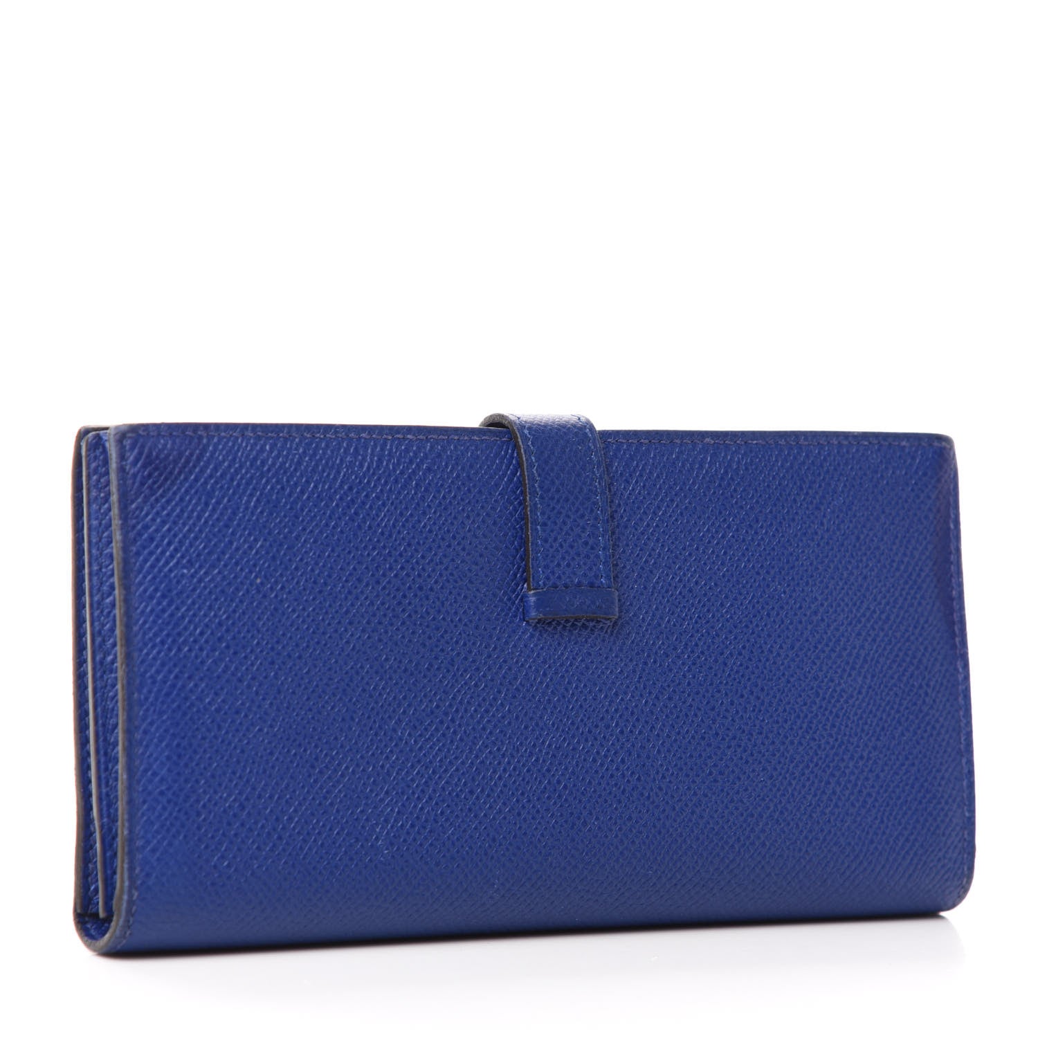 Hermes Epsom Bearn Gusset Wallet Bleu Electrique 3 of 11