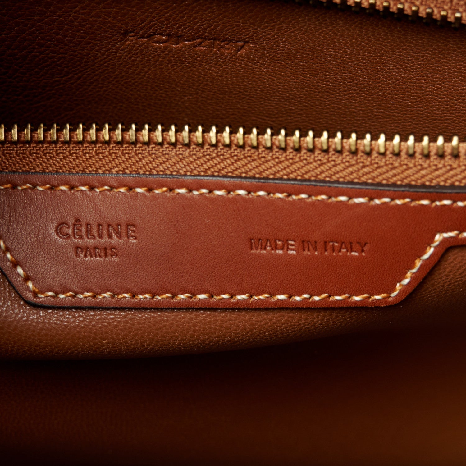 Celine Baby Calfskin Mini Luggage Havana 6 of 10