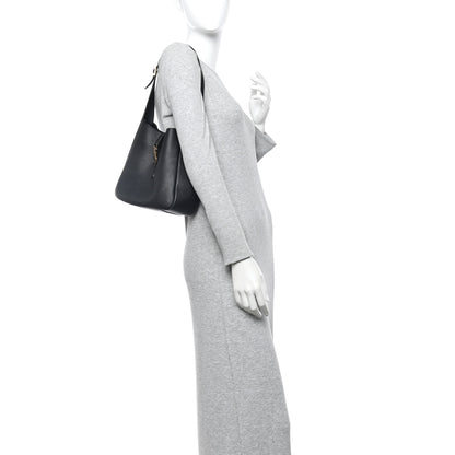 Saint Laurent Smooth Calfskin Small Le 5 A 7 Soft Hobo Black 2 of 10