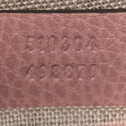 Gucci Dollar Calfskin Small Interlocking G Shoulder Bag Soft Pink 7 of 9