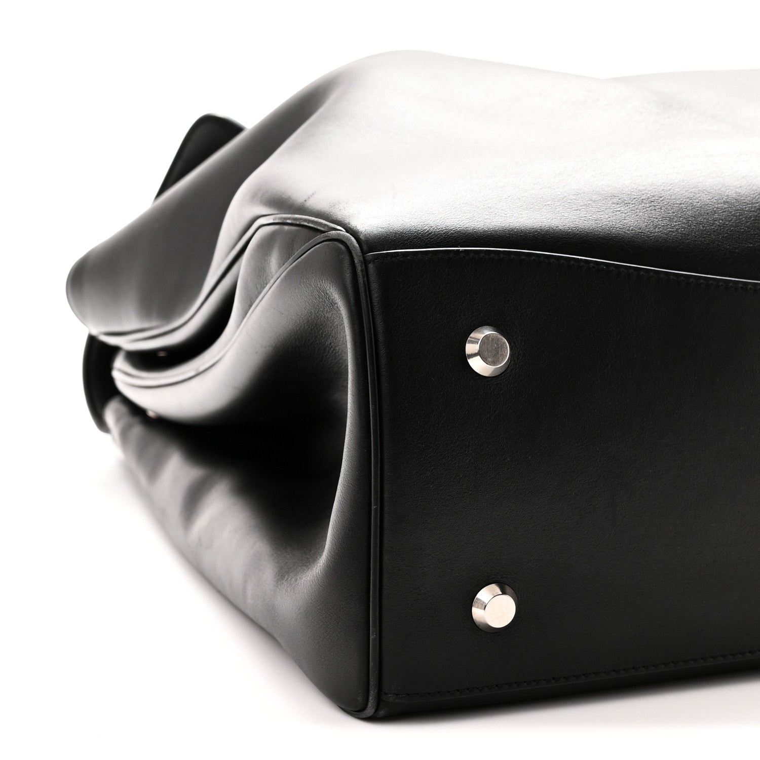 Balenciaga Smooth Calfskin Rodeo XL Top Handle Handbag Black Black 8 of 9