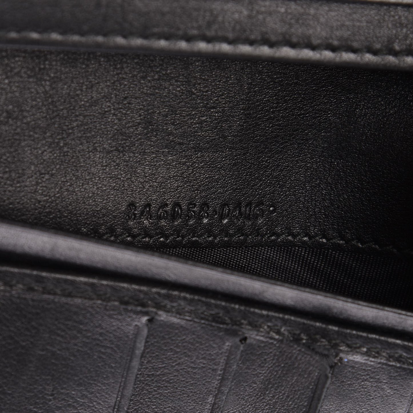 Guccissima Continental Flap Wallet Black