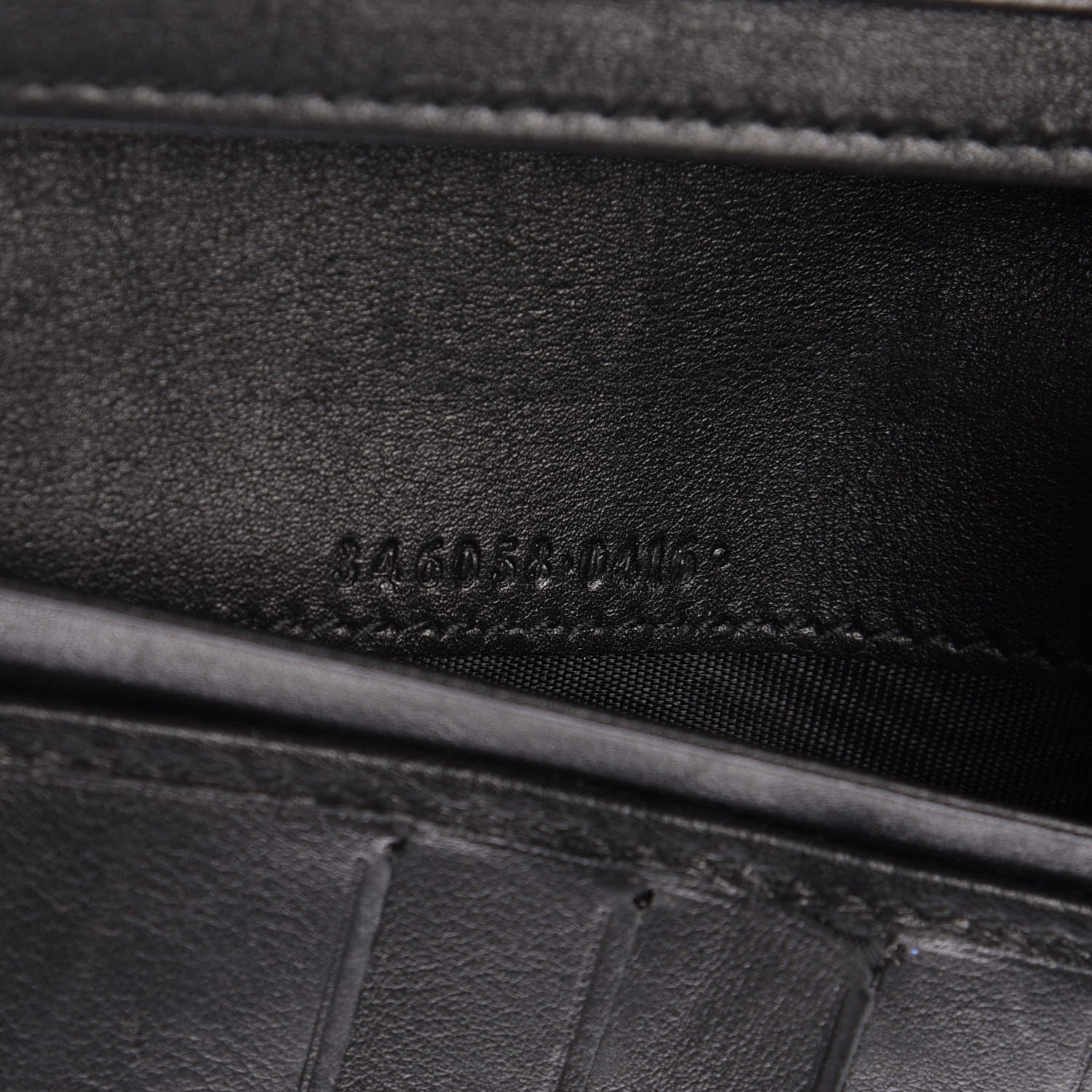 Gucci Guccissima Continental Flap Wallet Black 8 of 9