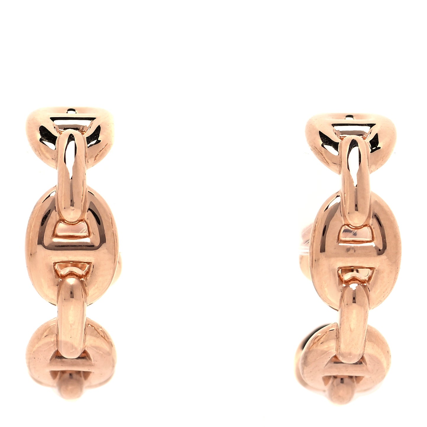 18K Rose Gold Chaine d'Ancre Enchainee Earrings