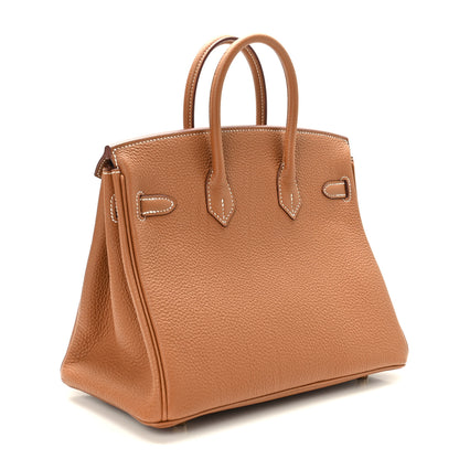 Hermes Togo Birkin 25 Gold 3 of 11