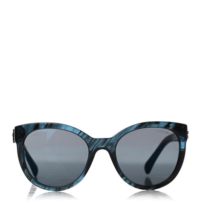 Chanel Acetate Pantos Signature CC Sunglasses 5315 Blue 2 of 8