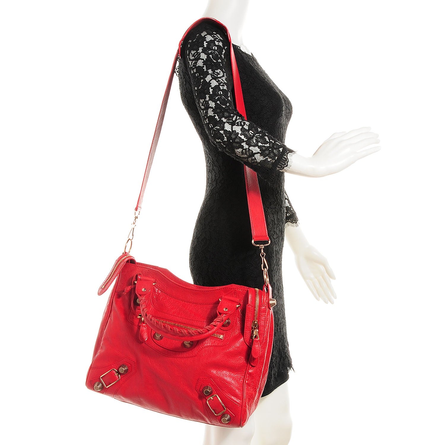 Balenciaga Agneau Giant 21 Rose Gold Hardware Velo Coquelicot 2 of 15