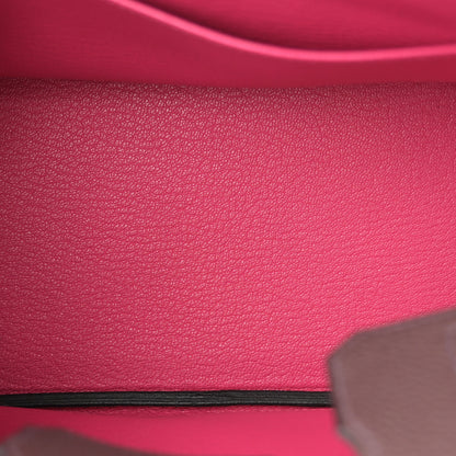 Hermes Togo Horseshoe Birkin 25 Rouge Sellier Rose Mexico 5 of 10