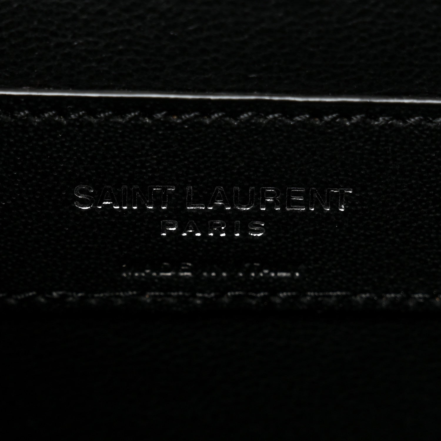 Saint Laurent Grain De Poudre Textured Mixed Matelasse Triquilt Medium Monogram Satchel Black 6 of 9