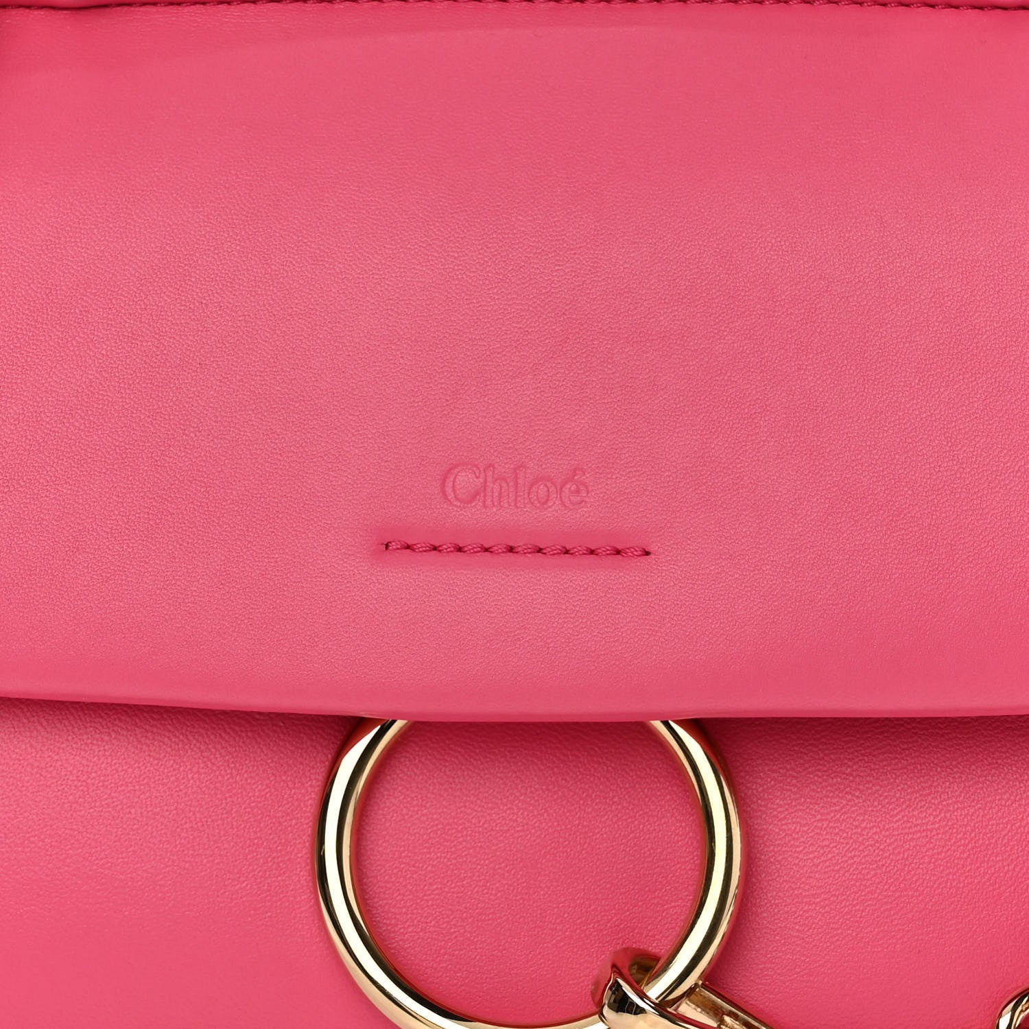 Chloe Lambskin Small Faye Top Handle Bag Hot Pink 7 of 9