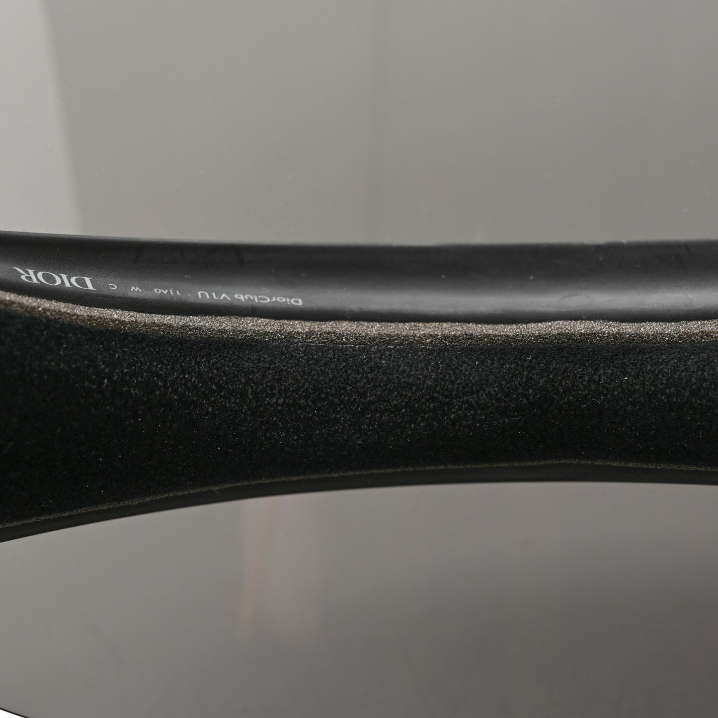 Mirrored DiorClubV1U Sun Visor Black