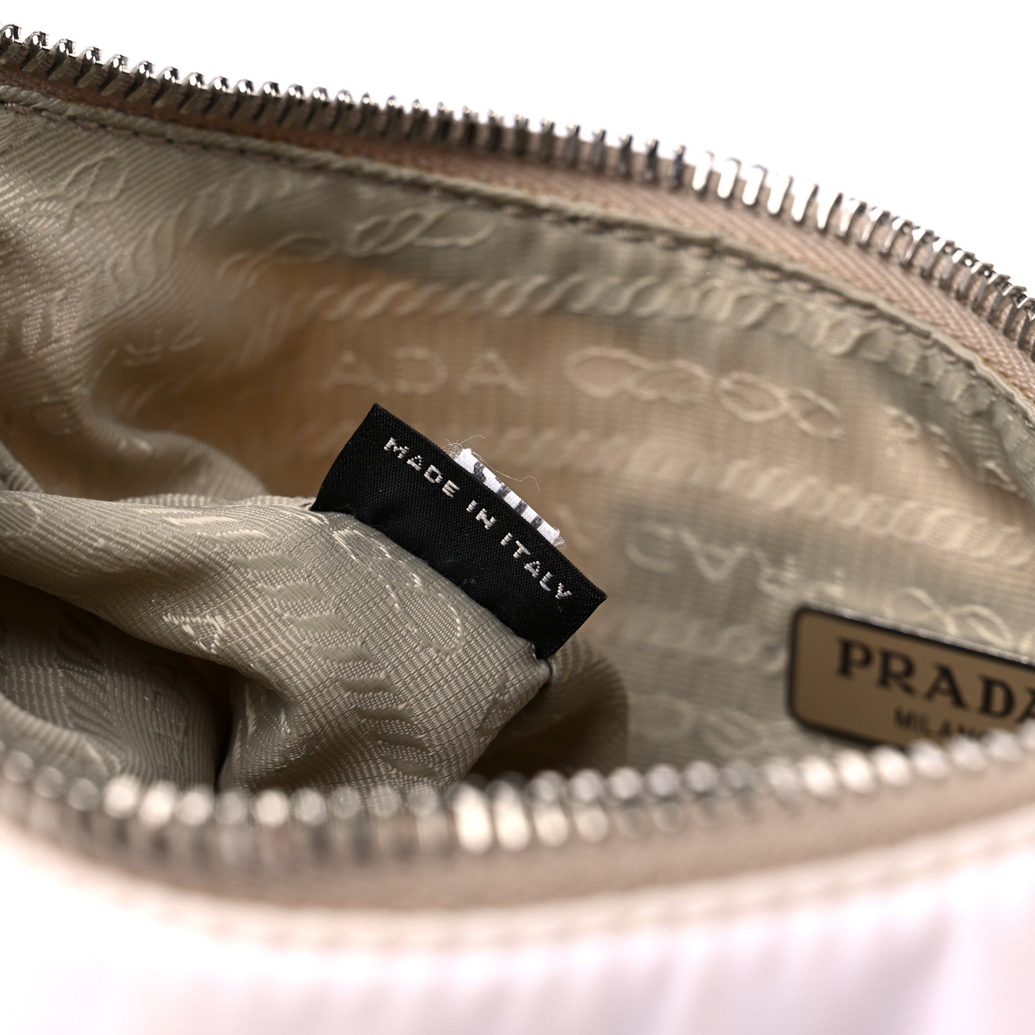 Prada Nylon Re-Edition 2005 Shoulder Bag White 7 of 16