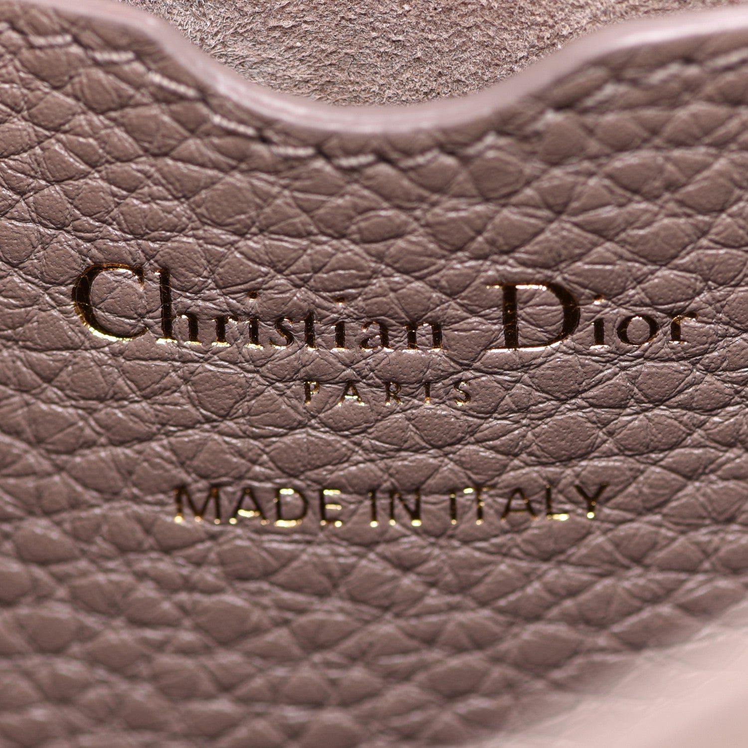 Christian Dior Grained Calfskin Medium Bobby Flap Warm Taupe 6 of 12
