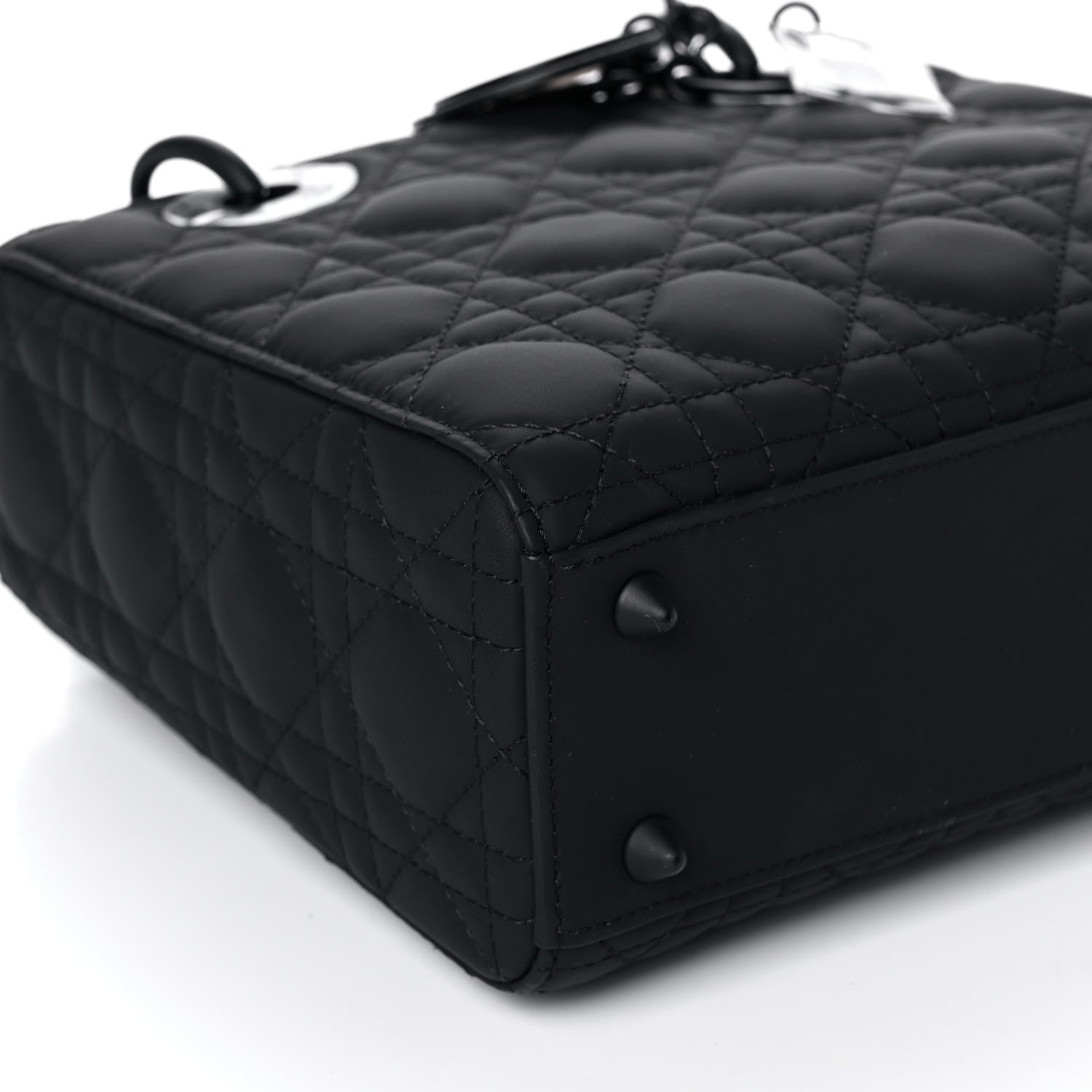 Christian Dior Ultra Matte Calfskin Cannage Small My ABCDior Lady Dior Black 8 of 9