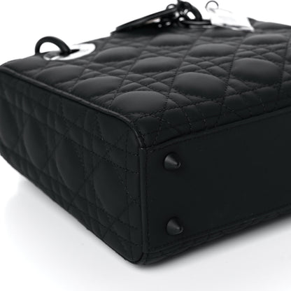 Christian Dior Ultra Matte Calfskin Cannage Small My ABCDior Lady Dior Black 8 of 9