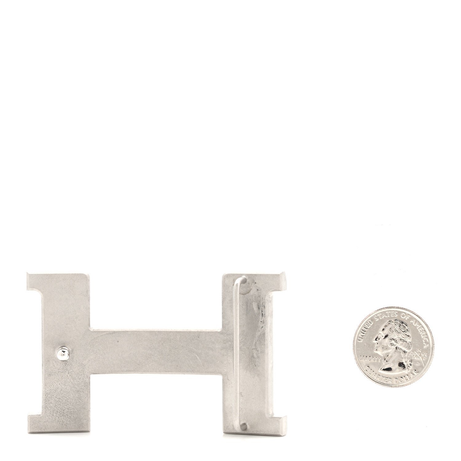 Hermes Brushed Palladium 42mm Constance Belt Buckle 4 of 10