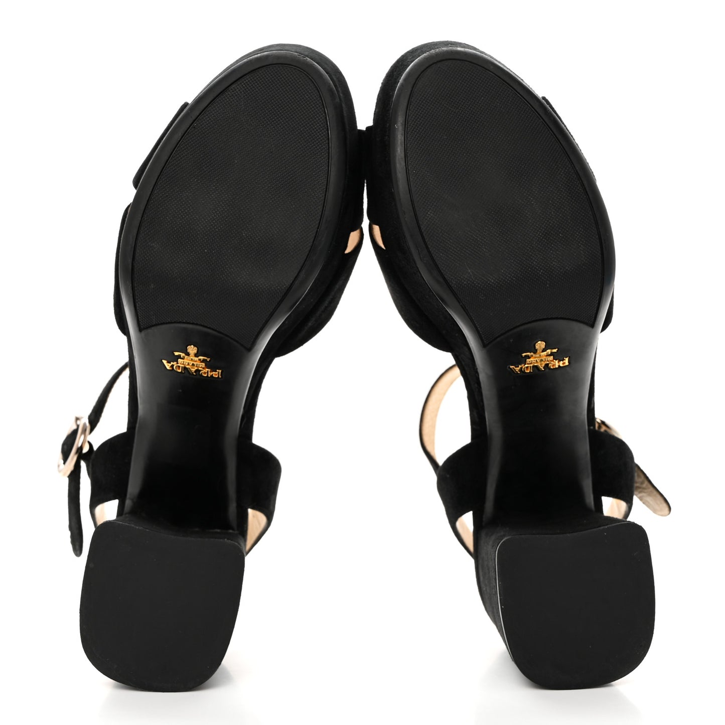 Suede Crisscross Platform 20/65mm Sandals 37.5 Black