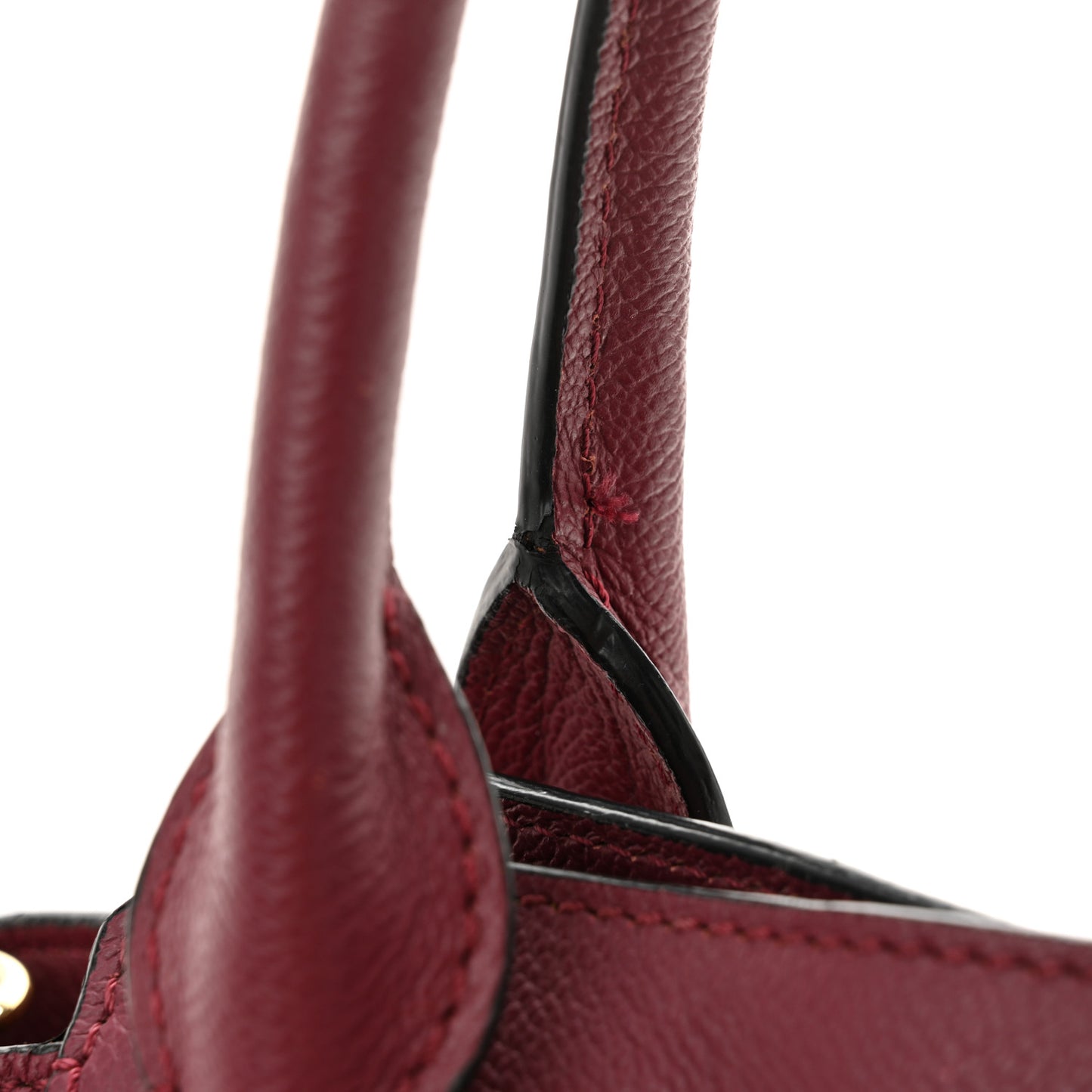 Soft Grain Medium Buckle Tote Dark Plum