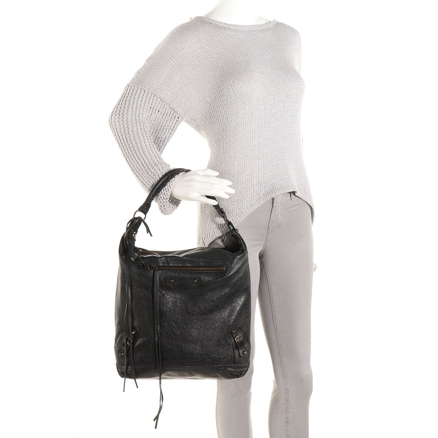 Agneau Day Hobo Black