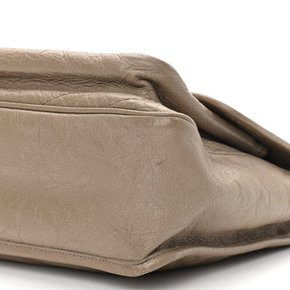 Saint Laurent Crinkled Calfskin Matelasse Monogram Medium Niki Chain Satchel Light Taupe 10 of 11