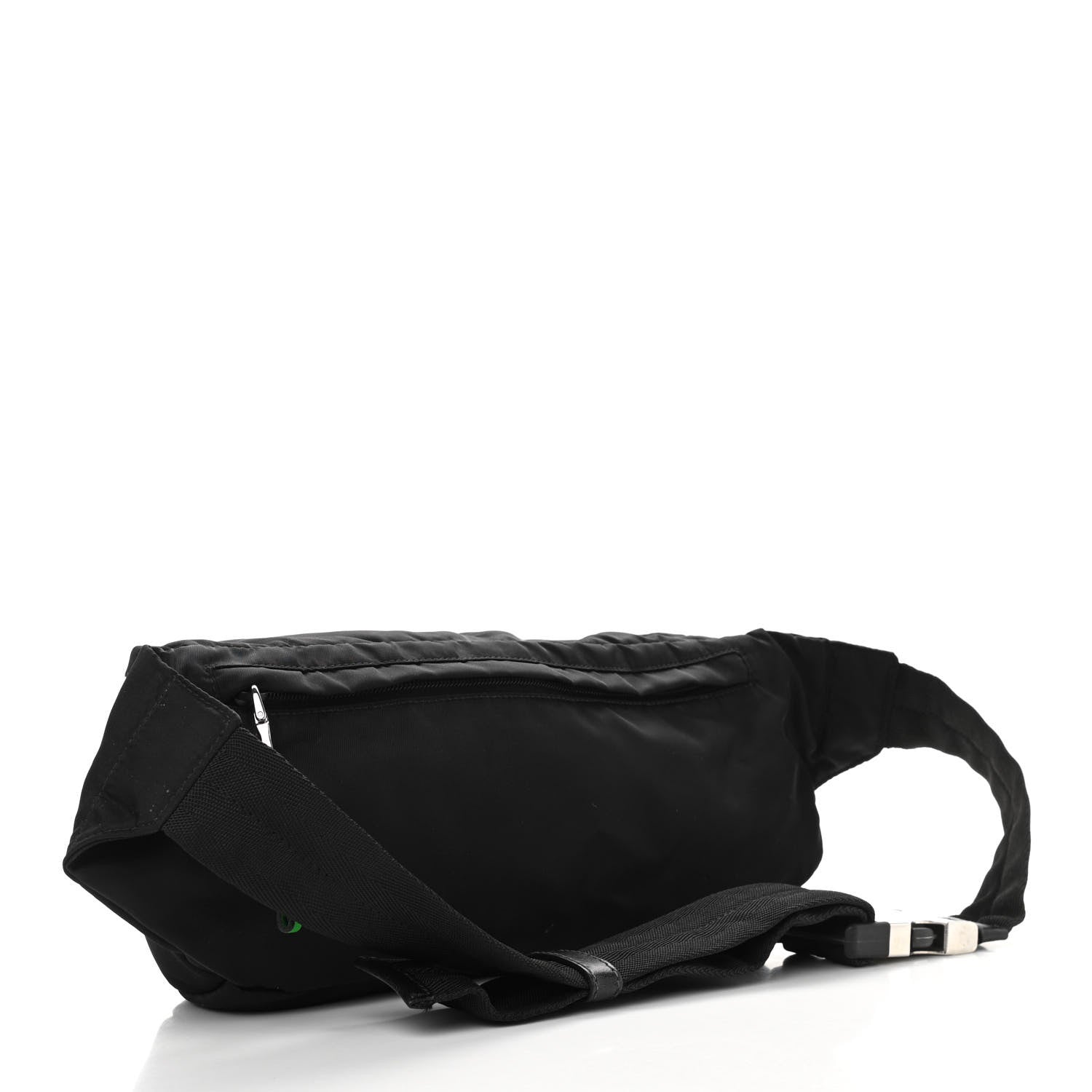 Prada Tessuto Nylon Belt Bag Black Verde 2 of 9