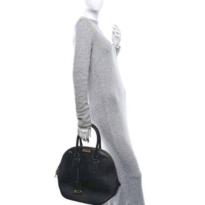 Burberry Heritage Grain Medium Orchard Bowling Bag Black 2 of 9