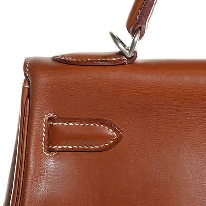 Hermes Natural Barenia Kelly Retourne 32 Fauve 16 of 22