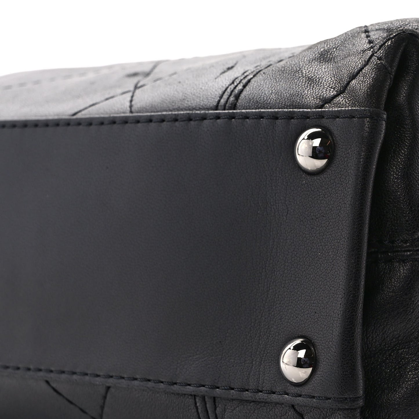 Lambskin Quilted Small Soft Touch Shoulder Bag Black