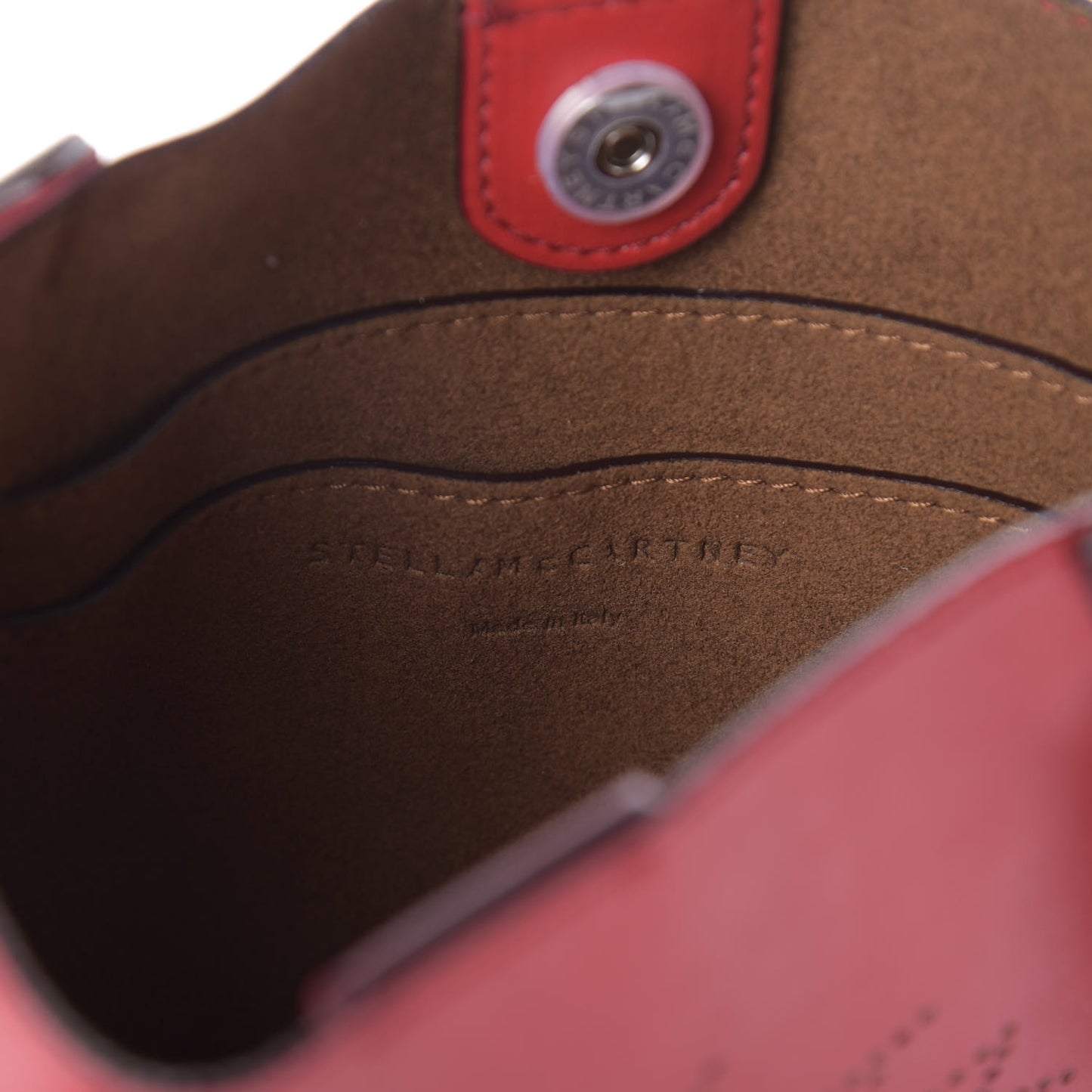 Eco Alter Nappa Perforated Logo Tiny Crossbody Lover Red
