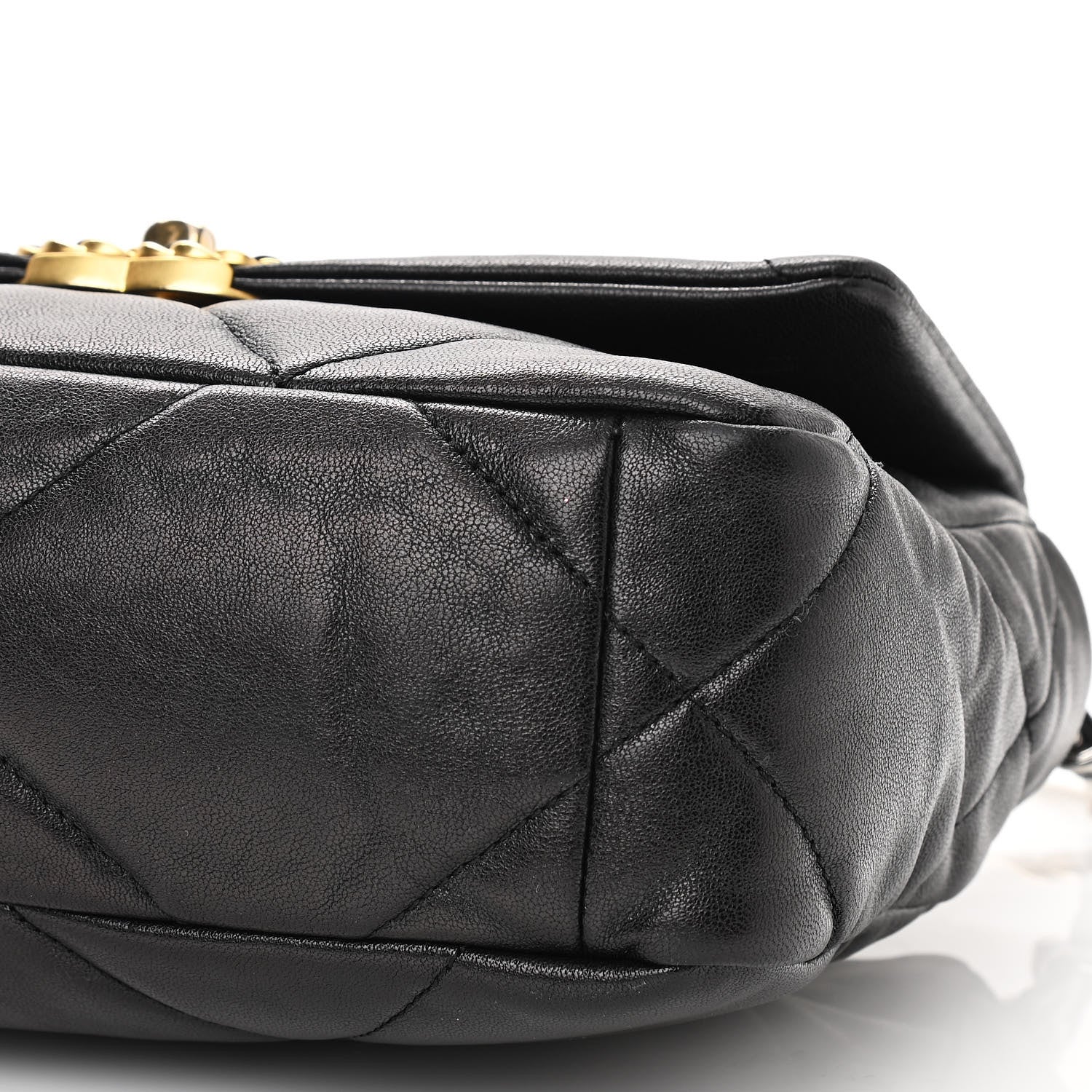 Chanel Goatskin Quilted Medium Chanel 19 Flap Black 9 of 10